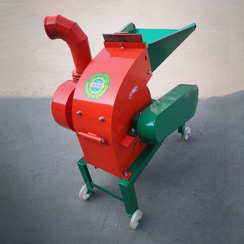 4KW Hammer-Type Feed Grinder Corn Straw Crusher Fodder Straw Grain Shredder Poultry Feed Grinding Mill Machine With Motor 220V