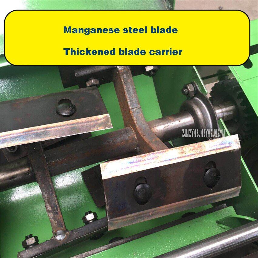 6-Blade 220V 2.2KW Copper Core Motor Dry And Wet Hay Cutter Chaff Cutter Forage Crop Crusher Corn Straw Feed Processing Machine - Image 2