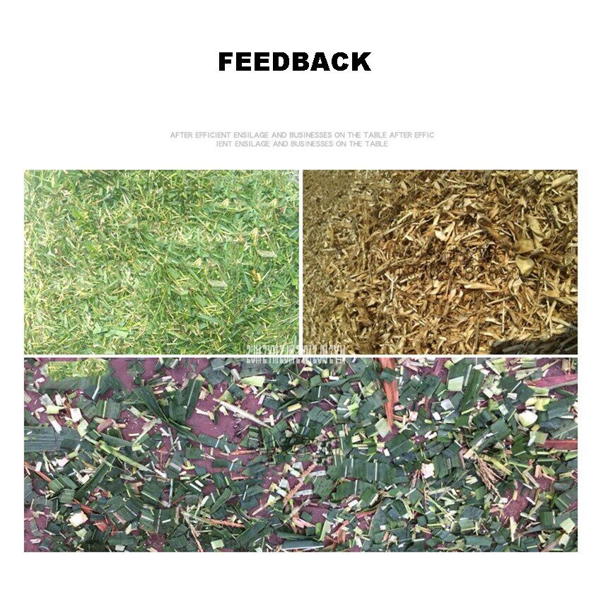 6-Blade 220V 2.2KW Copper Core Motor Dry And Wet Hay Cutter Chaff Cutter Forage Crop Crusher Corn Straw Feed Processing Machine - Image 5