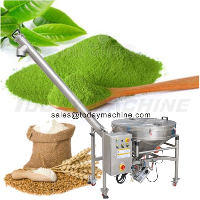 Vibrating Hopper Inclined Screw Conveyor/ Auger Feeding Machine